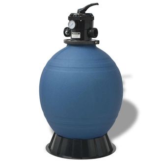 vidaXL Filtro De Arena Para Piscina Azul &Oslash; 55.9 X 96.5 Cm Pe Vidaxl