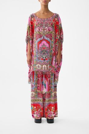 Camilla Short Round Neck Kaftan in Heirloom Empire at Nordstrom, Size One Size Au