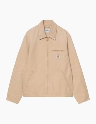 Carhartt Work in Progress Mens Carhartt WIP Detroit Jacket Dusty H Brown/Dusty H Brown/Stone Canvas - Tan - Size: 40/Regular