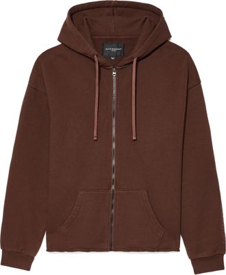 Cult of Individuality French Terry Zip Hooded Sweatshirt 620 Grams In Pinecone