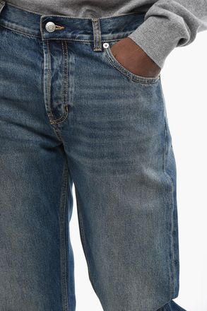 Alexander McQueen Straight-Leg Jeans with Printed Back Pocket 21cm Alexander McQueen