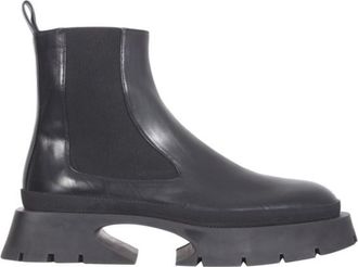 Jil Sander Black Leather Boots
