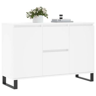 Berkfield Home Sideboard White 104x35x70 cm Engineered Wood | Size: 104 x 35 x 70 cm