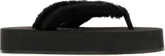 Balenciaga Womens Jet Lag Slipper Black Fabric