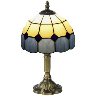HOMCOM Antique Table Lamp - For Bedroom Bedside - Bulb Not Included - Blue | TJ Hughes