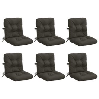 vidaXL Cojines Para Sillas De Respaldo Alto En 6 Piezas Vianen 6 Pcs Vidaxl