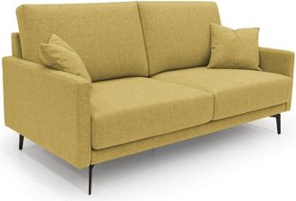 Divani.Store Saturno Sof&aacute; Moderno En Tela Suave E Impermeable 160 Cm Amarillo