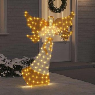 vidaXL vidaXL Angolo Illuminato Bianco caldo 116 x 29 x 158.5 cm Poliestere