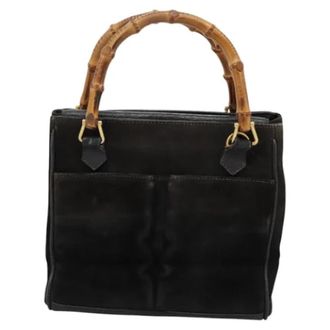 Gucci Pre-owned Suede handbags - Dames - Vintage Handtas - Zwart - ONE Size - Leer - Vintage