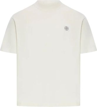 Stone Island T-shirt con logo - Toni neutri