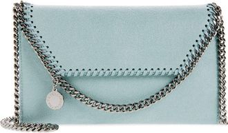 Stella McCartney Mini Falabella Shaggy Dear Faux Leather Crossbody Bag in Ice Blue at Nordstrom