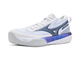 Mizuno Mizuno Neo Jump Volleyball Shoes White/Estate Blue : Mens 11.5 - Womens 13 Medium, Synthetic