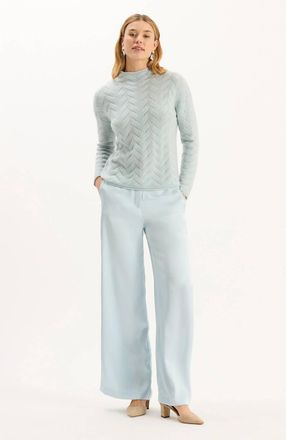 Tyler B&ouml;e Kathy Charmeuse Pants In Blue