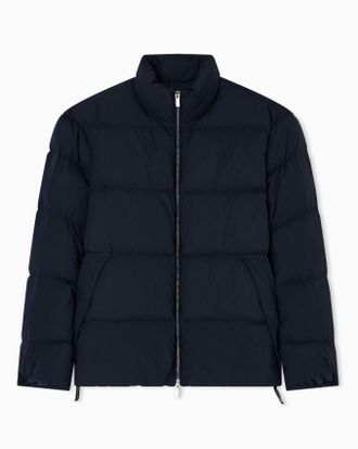 Emporio Armani Full Rei&szlig;verschluss Nylon Down Jacke