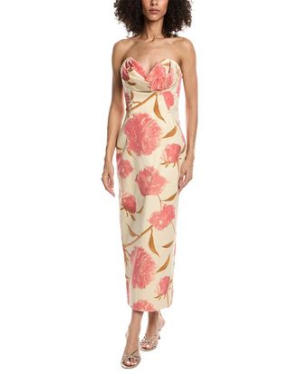 Lela Rose Draped Bust Sheath Dress