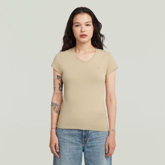 G-Star Eyben Slim V 2.0 T-Shirt - Beige - Dames
