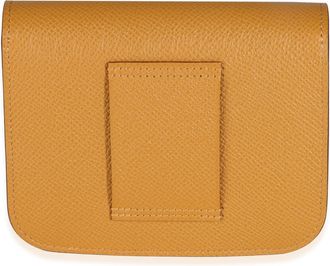 Herm&egrave;s Mens Sesame Epsom Constance Slim Wallet Phw Brown Leather