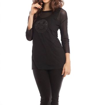 French Kyss Seby 2-Piece Set In Black/silver
