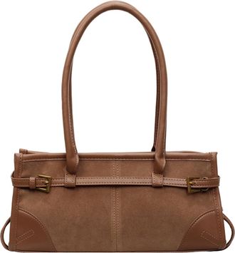 Generic Vintagese Womens Shoulder Bag Made of PU Leather Versatile Messenger Bag for Work Shopping Travel Womens Handbag