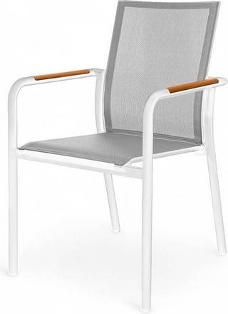 OEM Silla De Jard&iacute;n Soller 65x55x88 Zumm, Teca, Aluminio Blanco, Homms