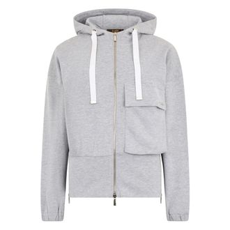 Moorer Dames, Sweatshirts & Hoodies, Grijs, Maat: XS Katoen