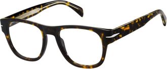 Eyewear by David Beckham DB 7025 Zonnebril in Donker Havana - unisex - Brillen - Veelkleurig - 52 MM - Accessoires