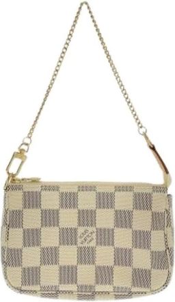 Louis Vuitton Pre-owned Mini Bags, female, Gray, Size: ONE SIZE Pre-owned Pochette Pouch