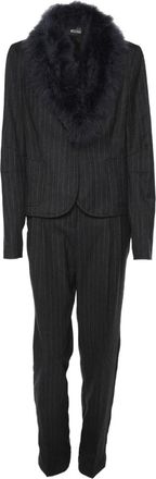 Love Moschino Pak met krijtstreep - Grijs