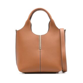 Tod's Mini Shopping Tote Bag - Dames - Handtassen - Bruin - ONE Size - Leer - Tassen