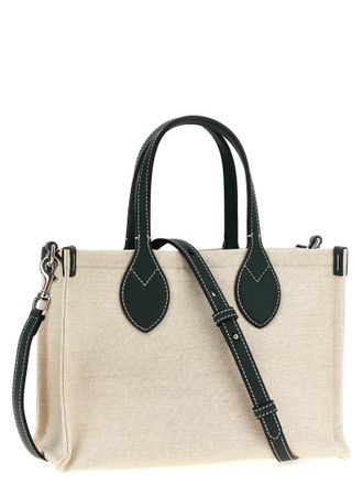 Gucci Womens Logo-Print Canvas Tote Beige Polyurethane Cotton Linen