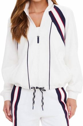 The Upside Pacific Morgan Zip Up Jacket In White