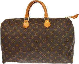 Louis Vuitton Speedy Monogram Canvas Brown Canvas Handbag (Pre-Owned)