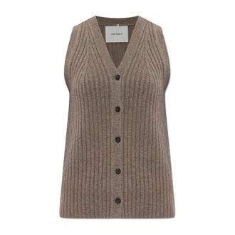 Lisa Yang Cashmere Knitwear, female, Brown, Size: XS Maiko Vest