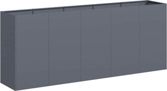 vidaXL Planter Anthracite 200x40x80 cm Cold-rolled Steel Vidaxl