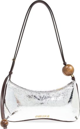 Jacquemus Le Bisou Perle shoulder bag - women - Calf Leather/Cotton - One Size - Silver