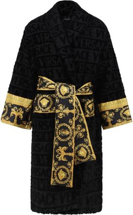 Versace I Love Baroque Badjas - unisex - Badjassen - Zwart - L - Nachtkleding