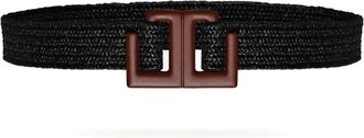 Johanna Ortiz Culture woven belt - women - Viscose/Leather/Polyester - M - Black
