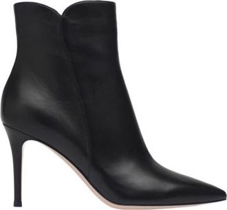 Gianvito Rossi Levy 85 Booties in Black Leather at Nordstrom, Size 38.5