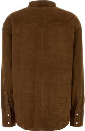 Lois Womens Pocket Shirt Brown Suede