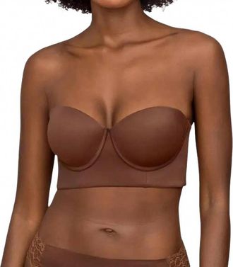 Leonisa Long-Curve Strapless 360 Bra In Brown