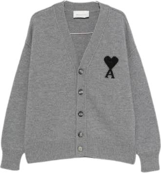 Ami Cardigan Gray UKC367-018-A273