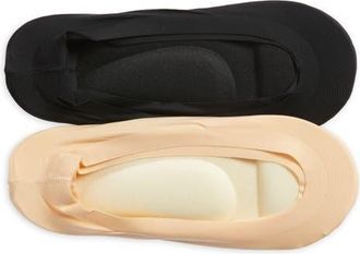 Hue Archease Assorted 2-Pack Cushioned No-Show Socks in Asst at Nordstrom, Size Medium