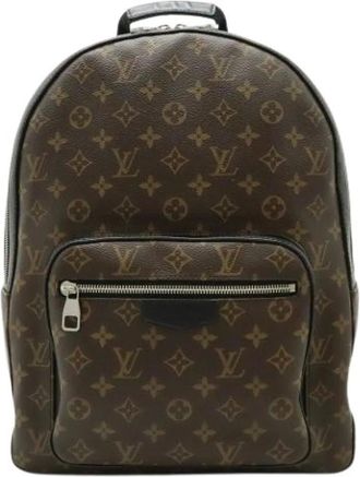 Louis Vuitton Pre-owned Backpacks, female, Brown, Size: ONE SIZE Pre-owned Josh Backpack