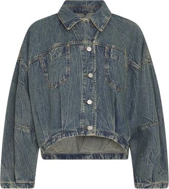 Moss Copenhagen Mui Denim Jacket - Dames - Jassen - Blauw - Maat: S/M Denim