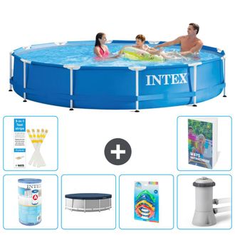 Intex Piscina Con Estructura Redonda - 366x76 Cm - 7-piezas S19