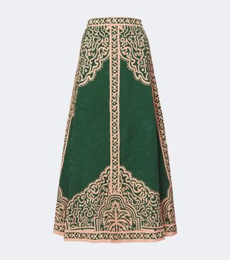 Johanna Ortiz Printed maxi skirt