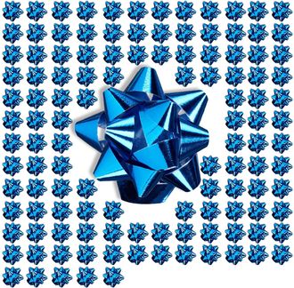 Relaxdays Relaxdays - Set De 1000 Lazos Regalo Adhesivos, Polipropileno, Azul, 5 Cm De Di&aacute;metro
