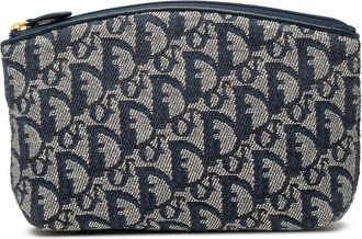 Dior Pre-owned Dior Diorissimo Trotter Canvas Cosmetic Pouch MC0072