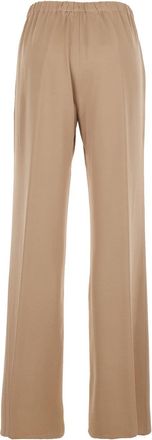 Antonelli Womens Trousers Tiete Beige Viscose-Blend Acetate