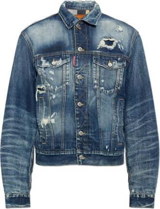 Dsquared2 Chaqueta Vaquera Vintage - Jackets - Hombre - Azul - 3XL